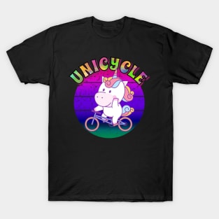 Unicorn On A Bicycle – Unicycle T-Shirt